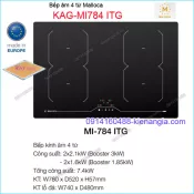 Bếp âm kính điện từ ,bếp từ Malloca KAG-MI784-ITG