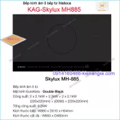 Bếp âm kính điện từ ,bếp từ Malloca KAG-Skylux-MH885
