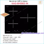 Bếp từ 3 bếp Malloca chính hãng KAG-MH590IN