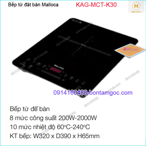 Bếp từ đặt bàn Malloca KAG-MCTK30