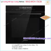 Lò nướng kết hợp vi sóng MALLOCA 13 chức năng 72 lít KAG-MOV72CB