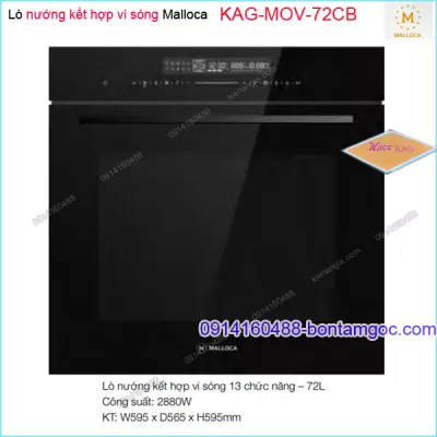 Lò nướng kết hợp vi sóng MALLOCA 13 chức năng 72 lít KAG-MOV72CB