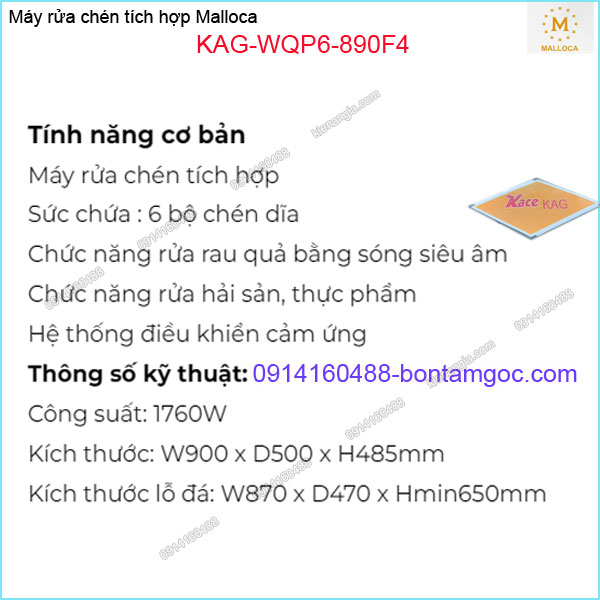 KAG-WQP6-890F4-May-rua-chen-tich-hop-Malloca-KAG-WQP6-890F4-tinh-nang