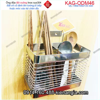 Ống đũa đôi vuông inox sus304 KAG-ODM46