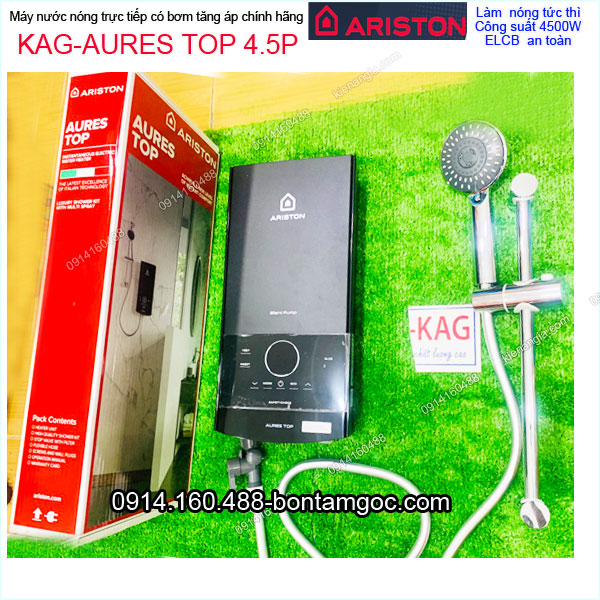 KAG-AURES-TOP45P-May-nuoc-nong-co-bom-hien-thi-nhiet-do-ARISTON-KAG-AURES-TOP-45P-2