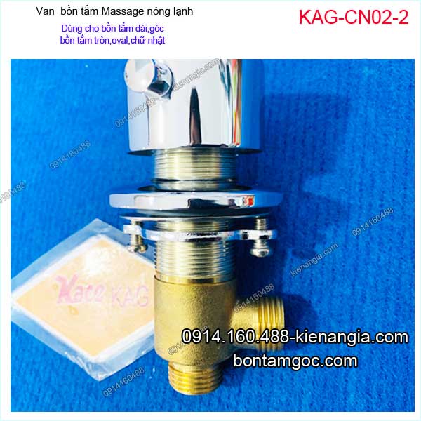 Van bồn tắm massage nóng lạnh 2 đầu KAG-CN02-2