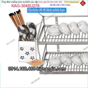 Ống đũa đơn hoa mai vuông móc kệ chén dĩa Tovashu-KAG-304SU278 cao 12cm