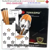 Ống đũa đôi hoa mai vuông  inox  Tovashu KAG-304SU282 cao 12-23cm
