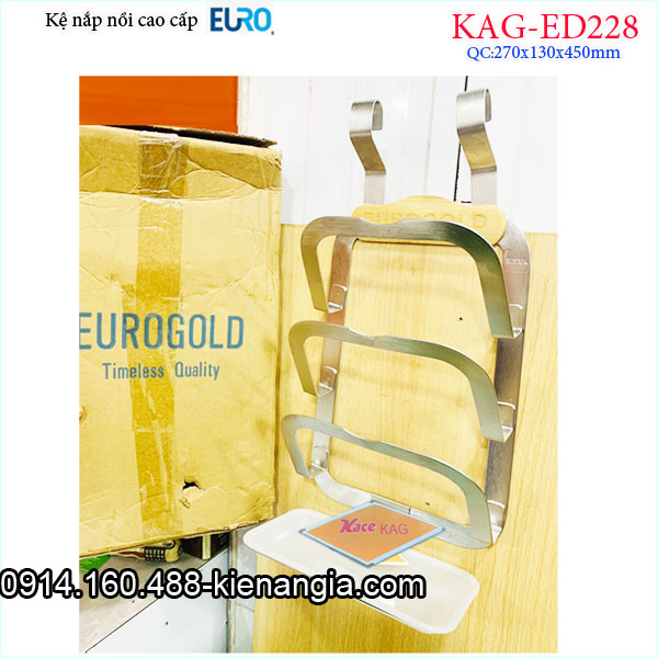 Giá treo nắp nồi bằng inox EUROGOLD KAG-ED228