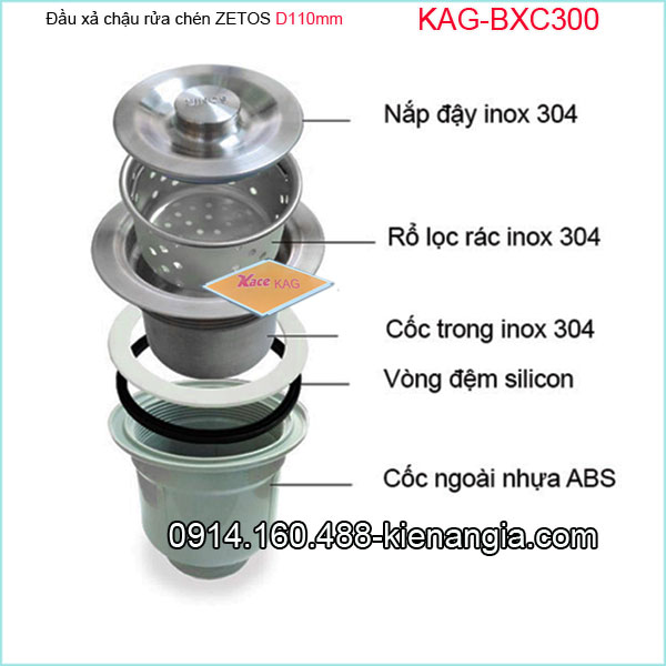 KAG-BXC300-Dau-xa-ZETOS-D110-chau-rua-chen-1-hoc-KAG-BXC300-1