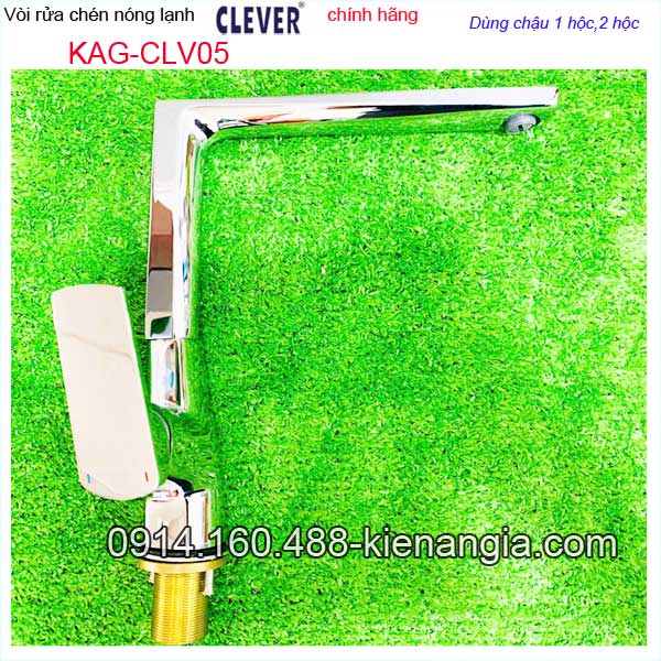 Vòi chậu rửa chén nóng lạnh CLEVER CHÍNH HÃNG KAG-CLV05