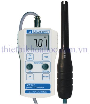 MÁY ĐO pH/EC/TDS CẦM TAY MILWAUKEE MW802