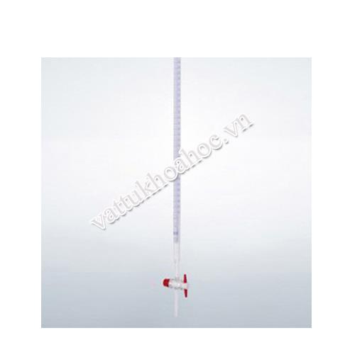 Burette thẳng, khóa PTFE đầu mài, loại AS DURAN