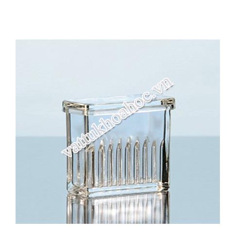 Hộp nhuộm lam loại Hellendahl thủy tinh soda lime DURAN