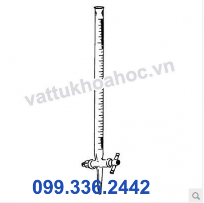 Burette nâu khoá thuỷ tinh 25ml