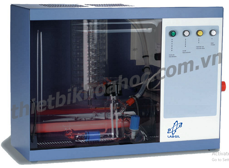 Máy cất nước 1 lần 8 lít/giờ tự động (có hộp bảo vệ, thanh đốt Silica) Labsil AQUA-ON 8S