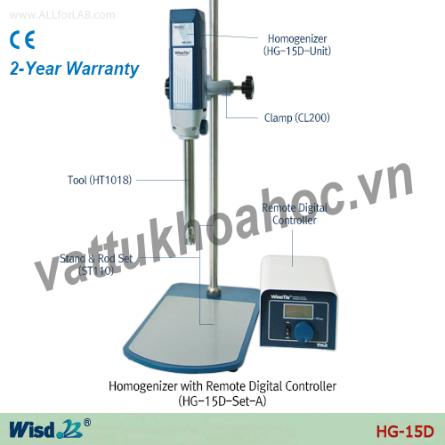 Máy đồng hóa mẫu Daihan HG-15A-Set-A