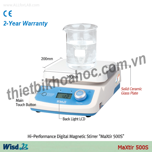 Máy khuấy từ nhiệt độ cao 500oC Daihan MSH500