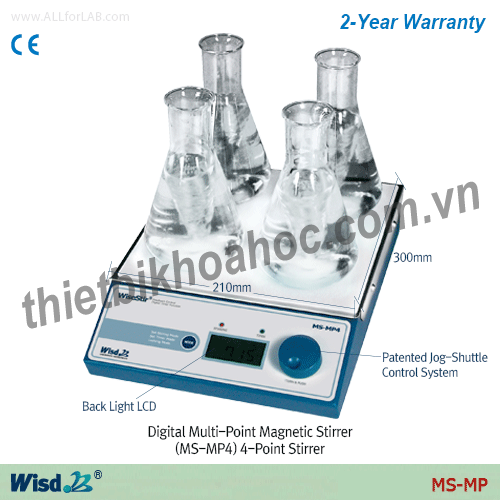 Máy khuấy từ 4 vị trí Daihan MS-MP4