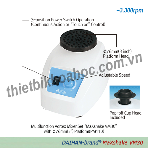 Máy lắc Vortex đa chức năng Daihan VM30