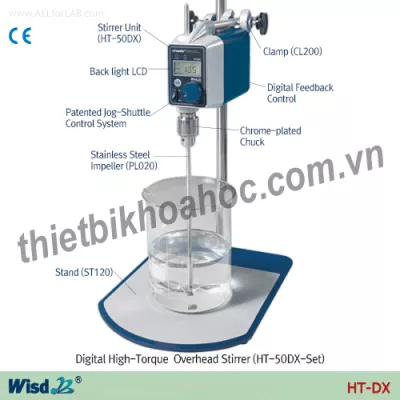 Máy khuấy đũa hiện số (dung tích lớn) loại 50 lít Daihan HT-50DX-SET