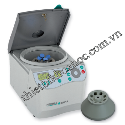 Máy ly tâm 8 ống (4 ống 15ml + 4 ống 50ml), 6800 vòng/phút HERMLE Z-207A