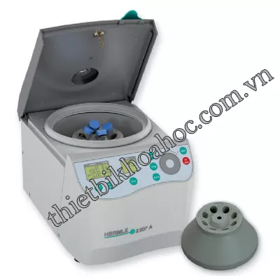 Máy ly tâm 8 ống (4 ống 15ml + 4 ống 50ml), 6800 vòng/phút HERMLE Z-207A
