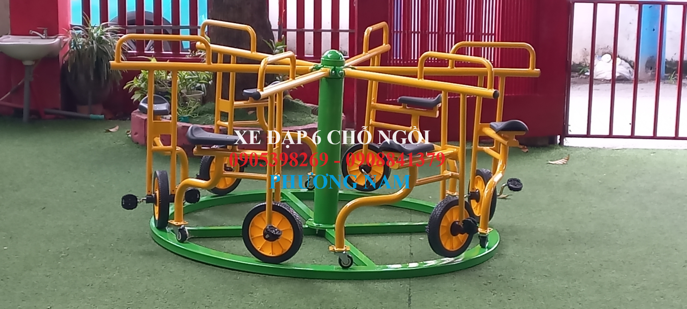 XE ĐẠP VÒNG 6 CHỖ NGỒI