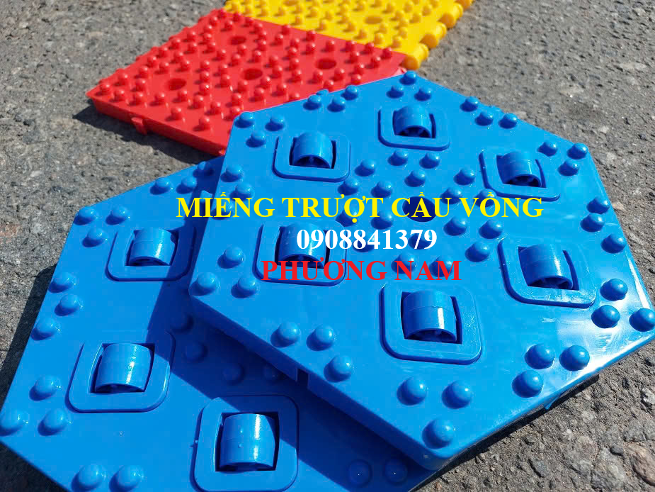 Linh kiện miếng nhựa trượt cầu vồng dành cho khu vui chơi