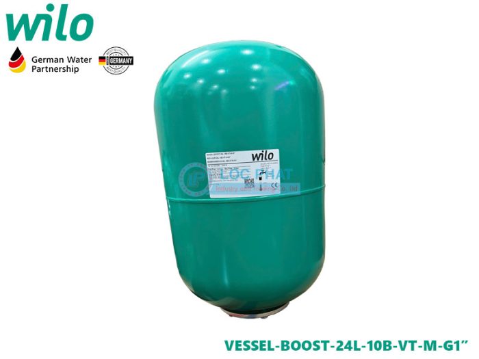 Bình tích áp Wilo VESSEL-BOOST-24L-10B-VT-M-G1” 24 lít 10 bar