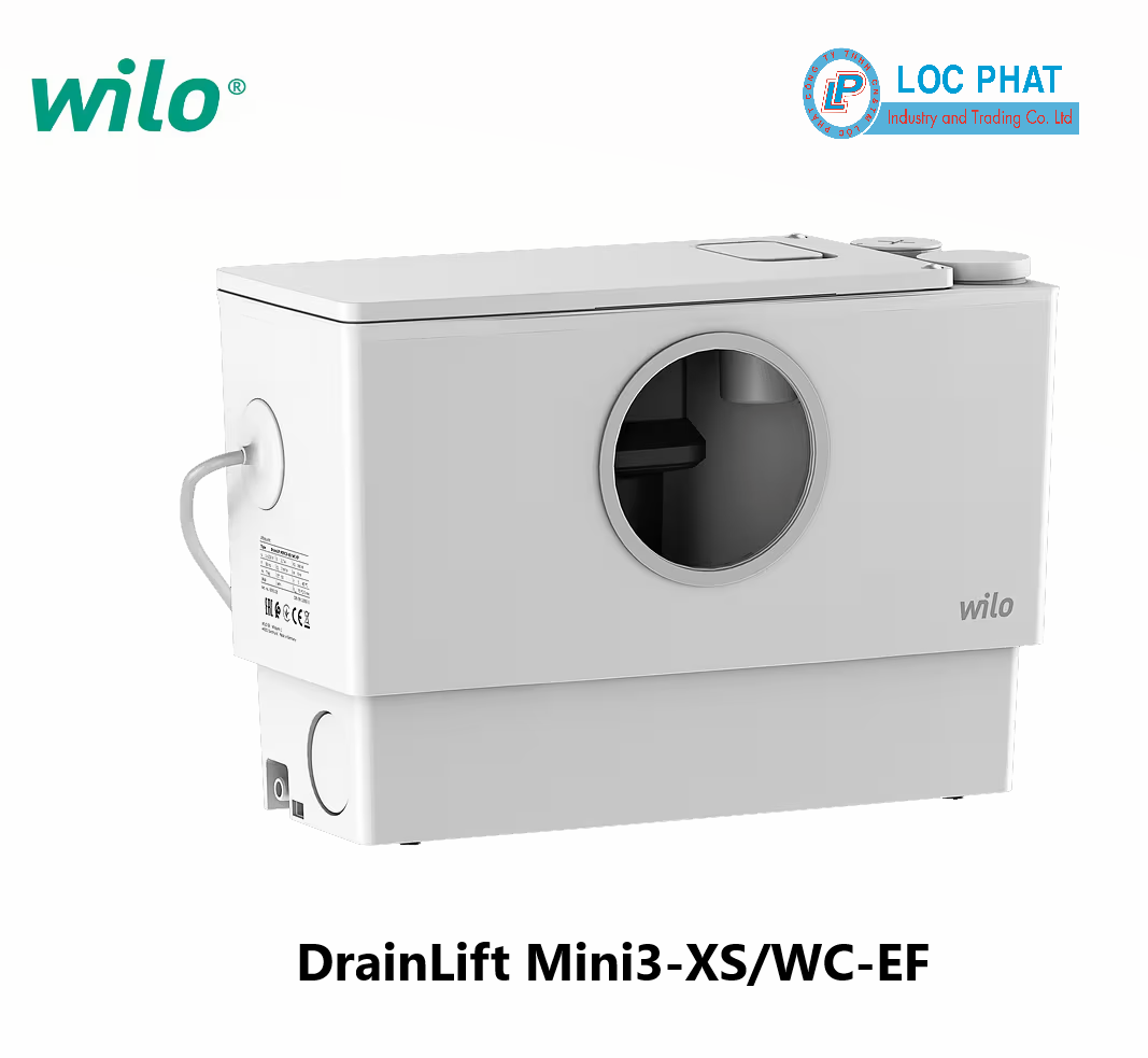 Máy bơm thải đặt cạn Wilo DrainLift Mini3-XS/EF (bồn rửa bát)