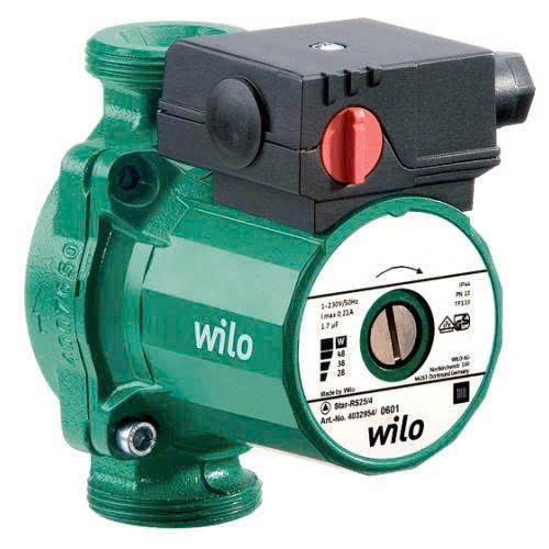 Máy bơm tuần hoàn nước nóng Wilo Star RS 15/6-130 (Pháp)