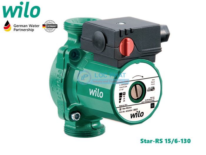 Máy bơm tuần hoàn nước nóng Wilo Star RS 15/6-130 (Pháp)