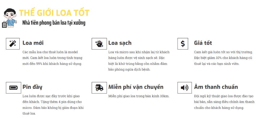 VÌ sao nên chọn Thế Giới Loa