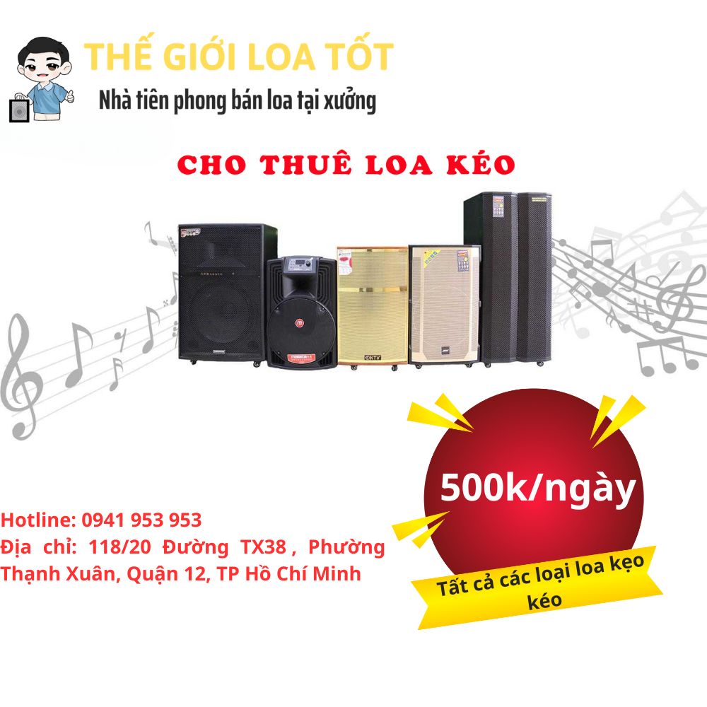 Dịch vụ cho thuê loa kẹo kéo của Thế Giới Loa