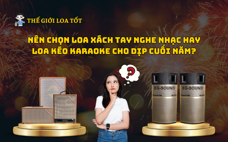 Nên Chọn Loa Xách Tay Nghe Nhạc Hay Loa Kéo Karaoke Cho Dịp Cuối Năm?