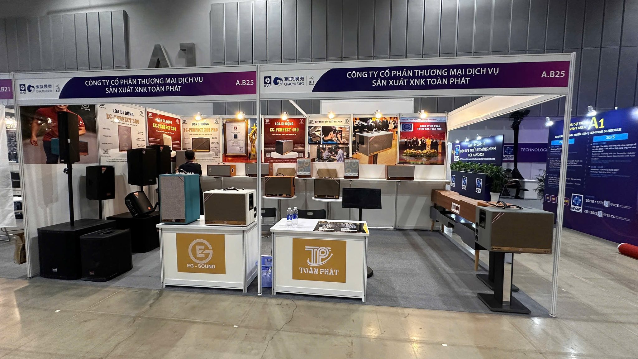 Thương hiệu loa EG_sound tại triển lãm thiết bị điện tử thông minh Quốc tế 2025