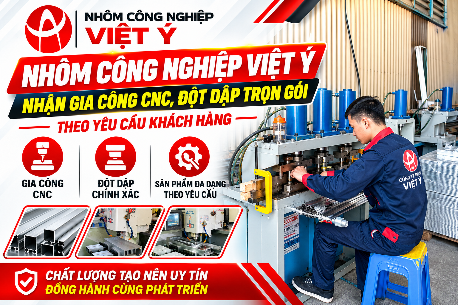Viet Y Industrial Aluminum Full Service CNC Aluminum Punching & Stamping Solutions
