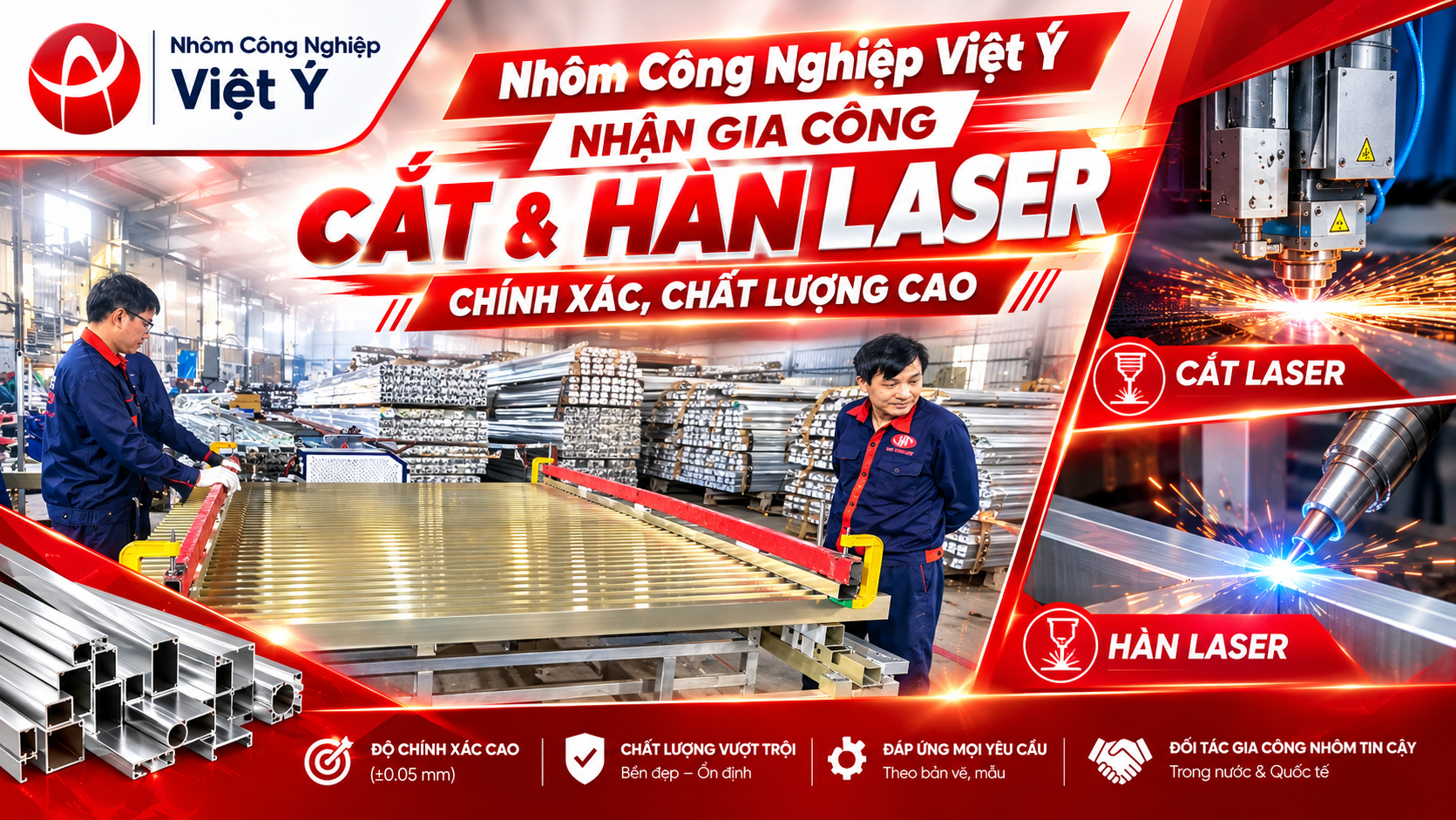 Viet Y Industrial Aluminum – Precision Laser Cutting & Welding with Superior Quality