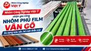 Viet Y Industrial Aluminum Expert in Surface Finishing: Premium Smooth Wood Grain Film Coating