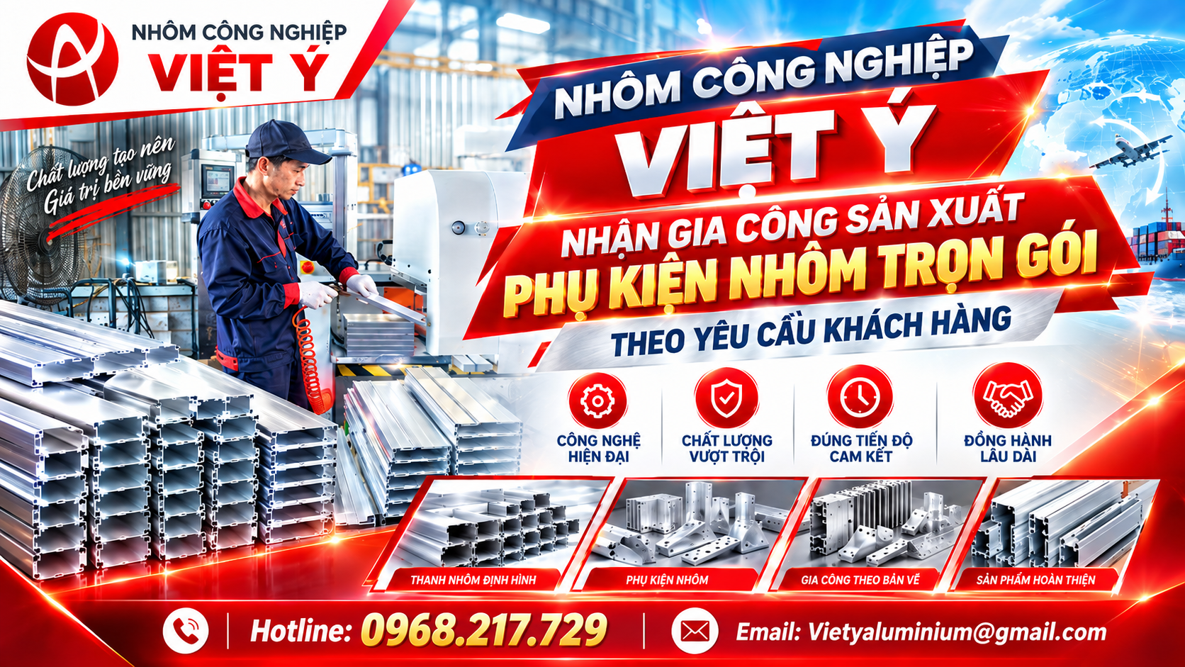 Viet Y Industrial Aluminum Custom Aluminum Accessories Manufacturing Services