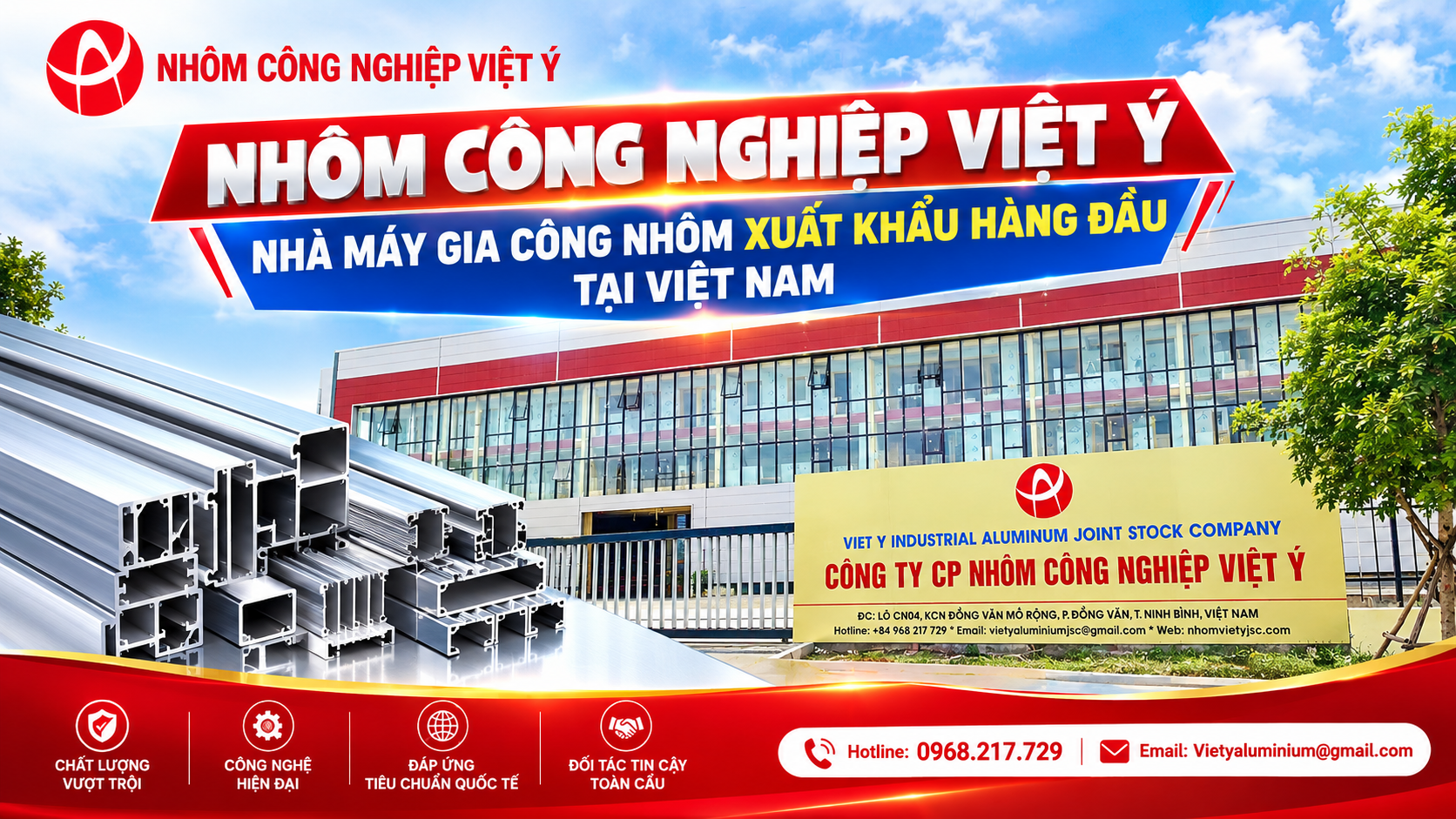 Viet Y Industrial Aluminum Vietnam’s Leading Aluminum Processing & Export Manufacturing Plant