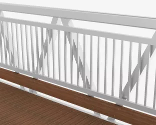 Modular Aluminum Pedestrian Bridge Railing