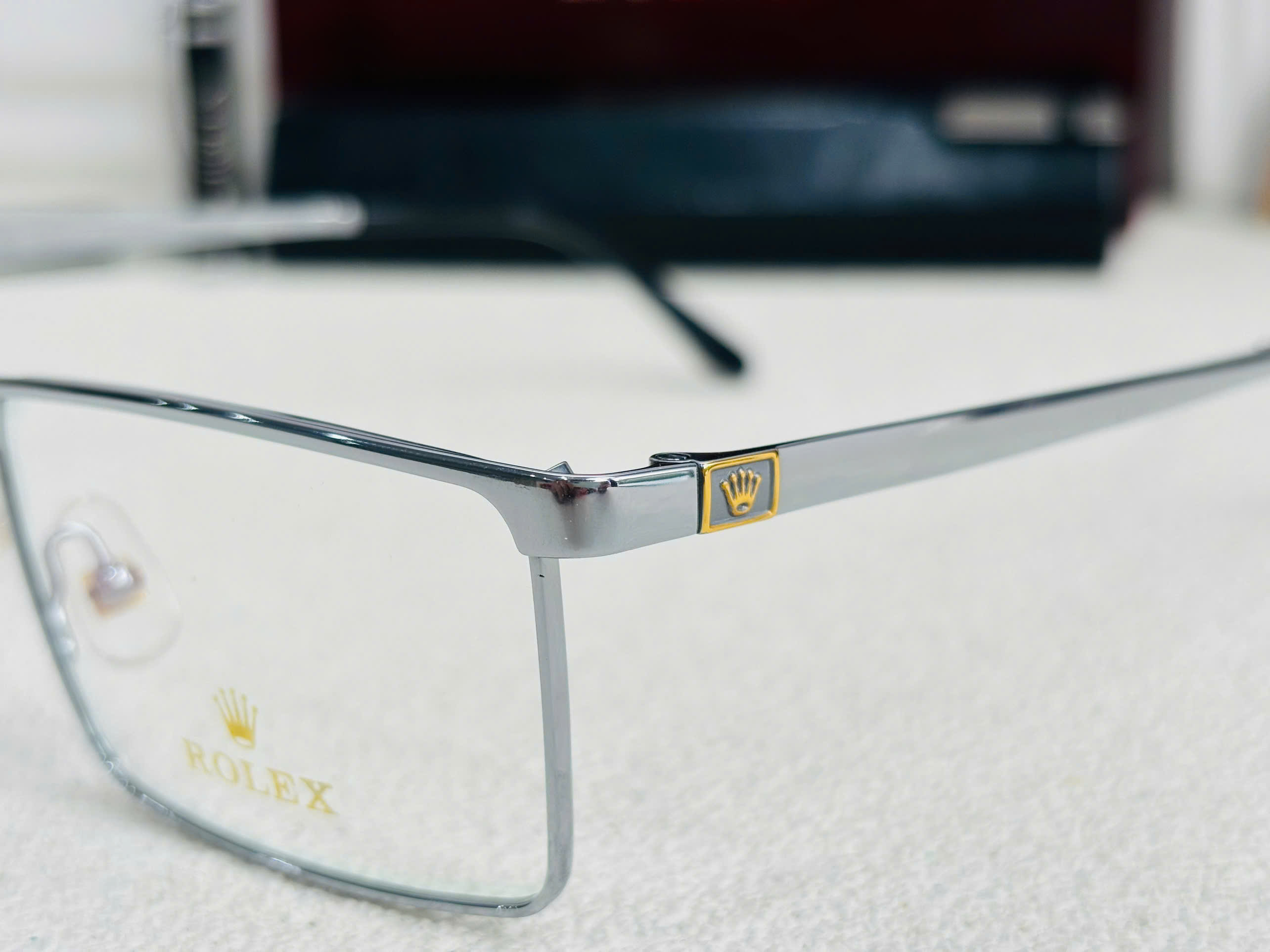 GỌNG KÍNH CẬN ROLEX TITANIUM MẠ VÀNG 18K CAO CẤP - ROLEX K226271 TITANIUM 18K SILVER