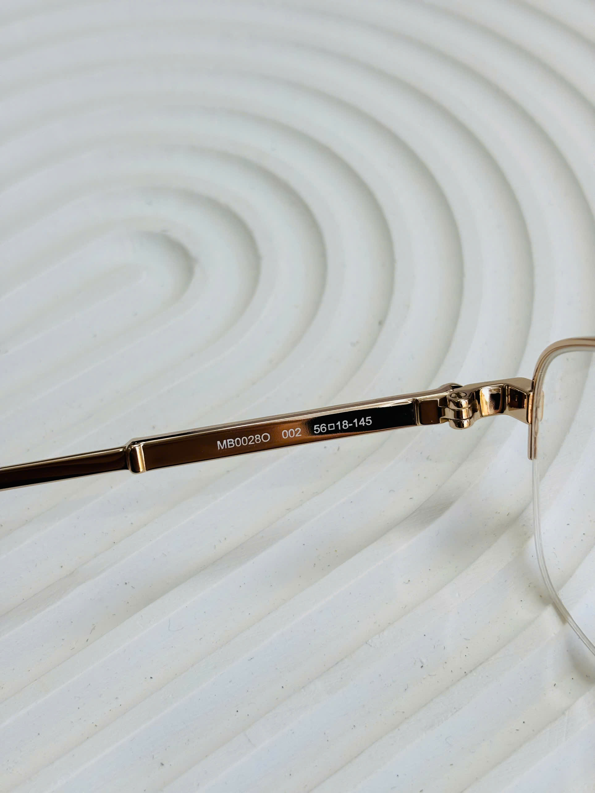 GỌNG KÍNH CẬN MONTBLANC CAO CẤP - MONTBLANC MB0028O GOLD METAL EYEGLASS