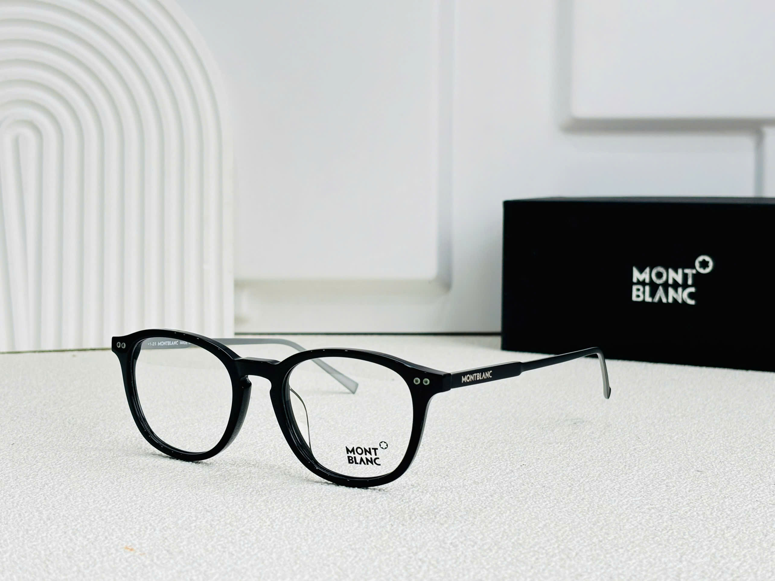 GỌNG KÍNH CẬN MONTBLANC TITANIUM CAO CẤP - MONTBLANC MB614 TITANIUM BROWN