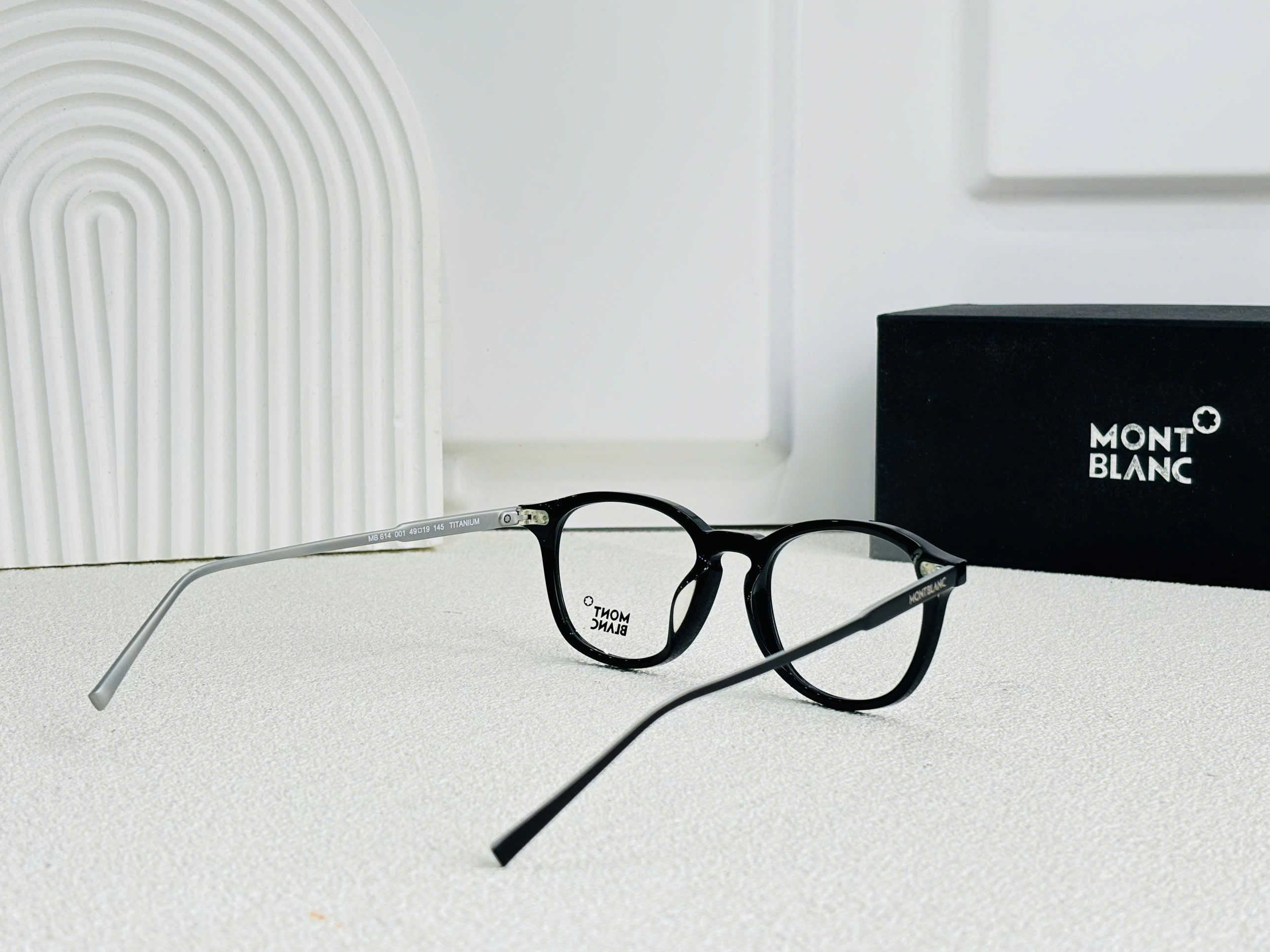 GỌNG KÍNH CẬN MONTBLANC TITANIUM CAO CẤP - MONTBLANC MB614 TITANIUM BROWN