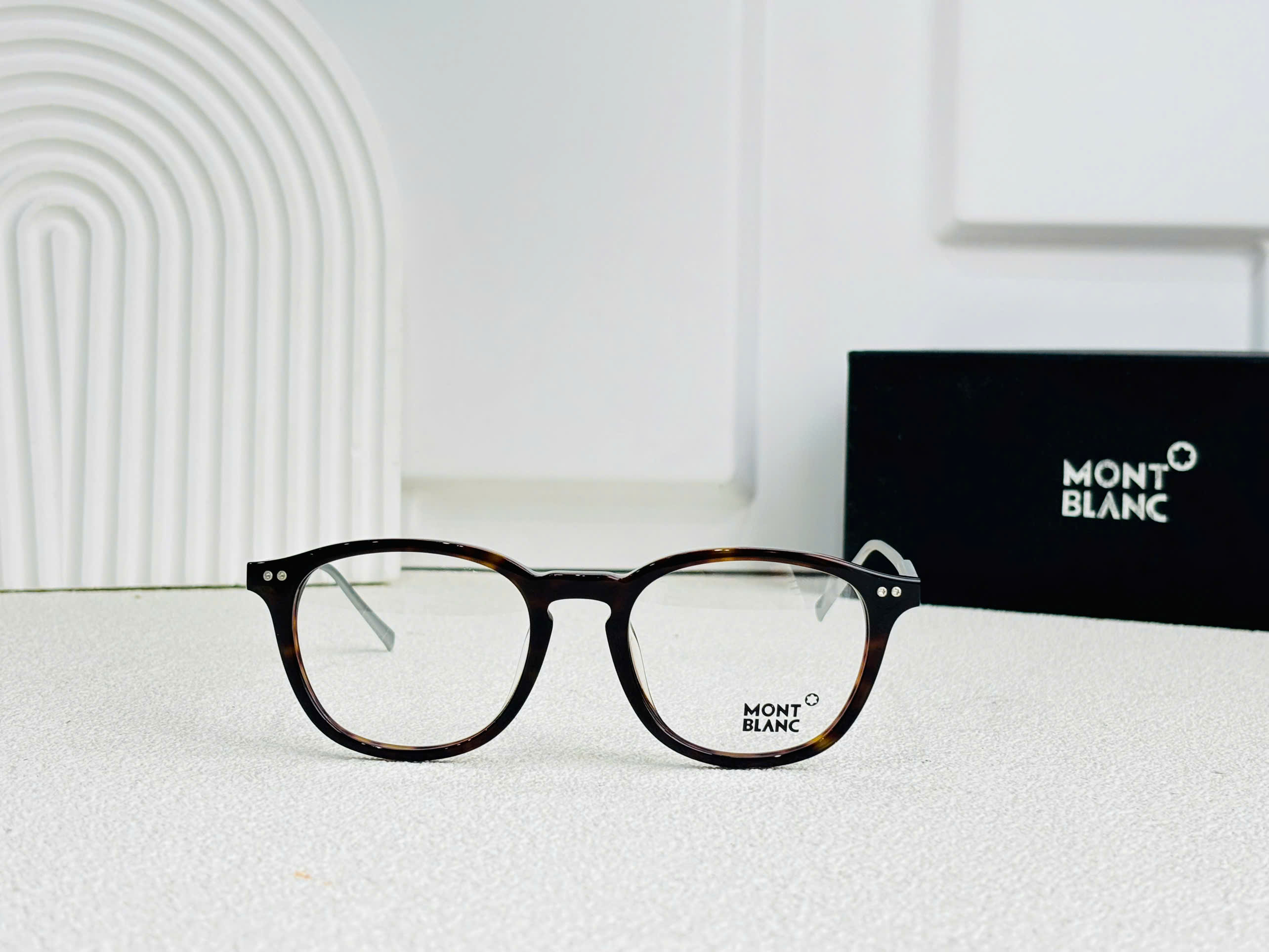 GỌNG KÍNH CẬN MONTBLANC TITANIUM CAO CẤP - MONTBLANC MB614 TITANIUM BROWN