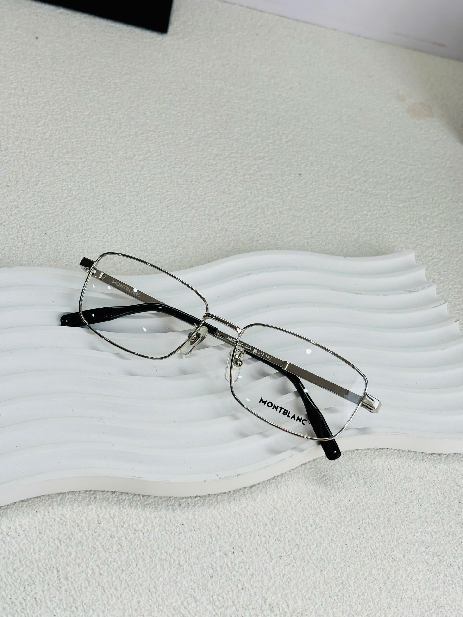 GỌNG KÍNH KIM LOẠI MONTBLANC CAO CẤP - MONTBLANC MB0029O SILVER EYEGLASS