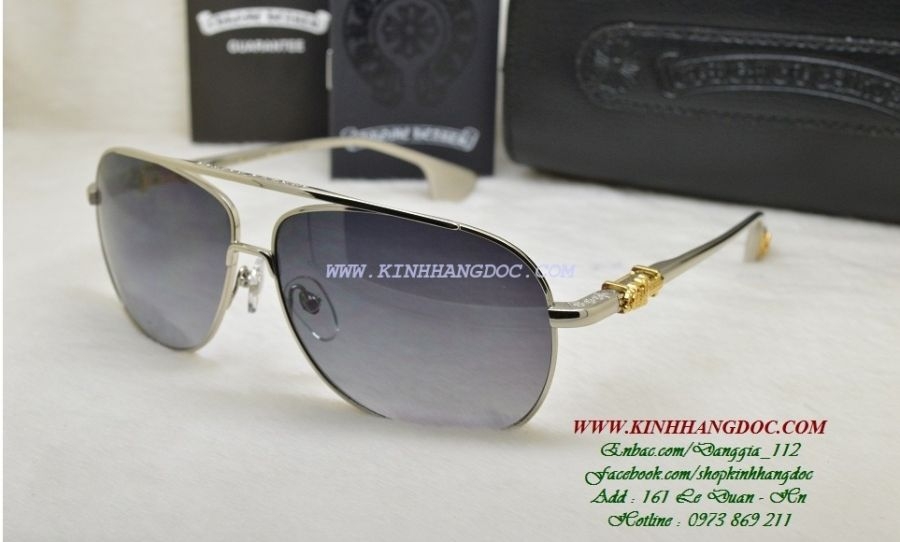 KÍNH MẮT NAM CHROME HEARTS HANK IN SILVER